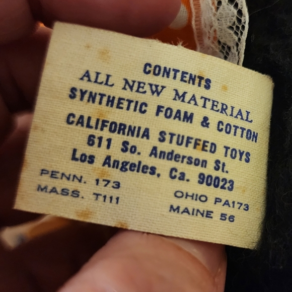 NWT Vintage Disney Minnie Mouse 25" Orange Plush Toy Stuffed Animal Dead Stock - Picture 8 of 8